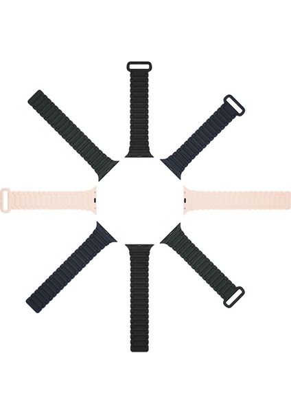 Apple Watch 38/40/41MM Için Manyetik Armor Silikon Kordon Kayış fırsatları