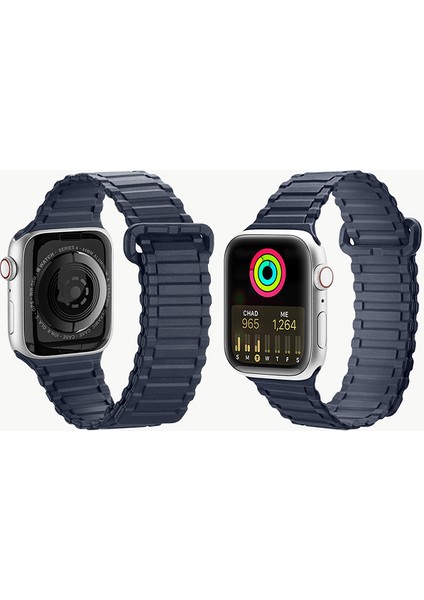 Apple Watch 38/40/41MM Için Manyetik Armor Silikon Kordon Kayış indirimleri