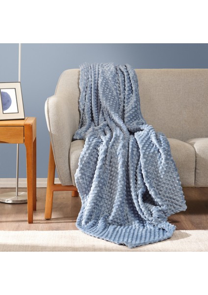 Alice İndigo Tomurcuk Wellsoft Tv Battaniyesi 130x180 cm