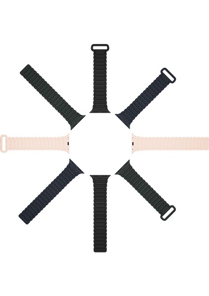 Apple Watch 42/44/45MM Için Manyetik Armor Silikon Kordon Kayış fırsatları