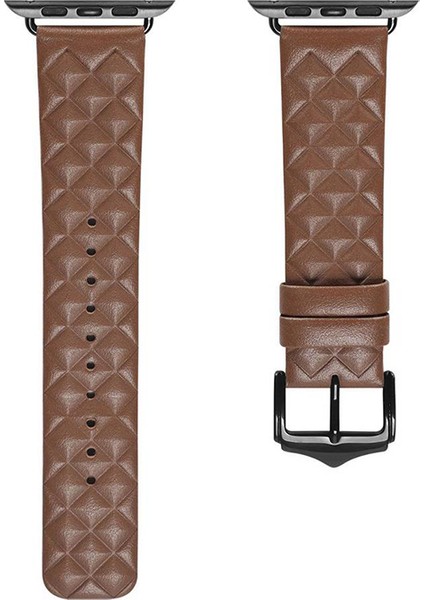 Apple Watch 42/44/45MM Için Enland Serisi Premium Deri Kayış Kordon