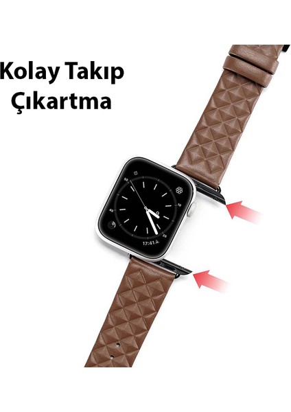 Apple Watch 42/44/45MM Için Enland Serisi Premium Deri Kayış Kordon modelleri