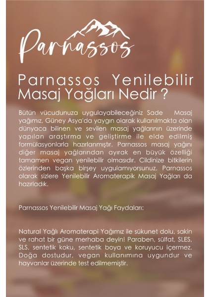 Yasemin Özlü, Vanilyalı ve Sade Arındırıcı Yenilebilir Doğal Aromaterapi Masaj Yağı 150 ml Seti