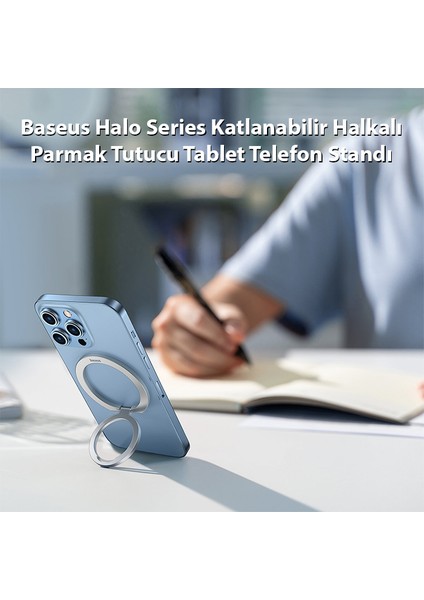 Halo Series Katlanabilir Halkalı Parmak Tutucu Tablet Telefon Standı Halka Telefon Tutucu SUCH000012