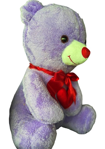 Sevgiliye Özel Hediye - 80 cm Kalp Tutan, Oturan Sevimli Peluş Ayı modelleri