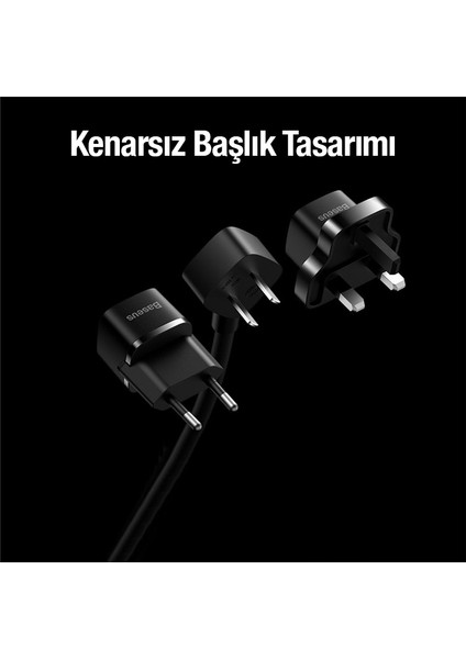 1 Metre 2500W Eu, Uk Çevirici Şarj Adaptörü,ultra Hızlı Akım Korumalı,ısınmaz Power Strip 1AC