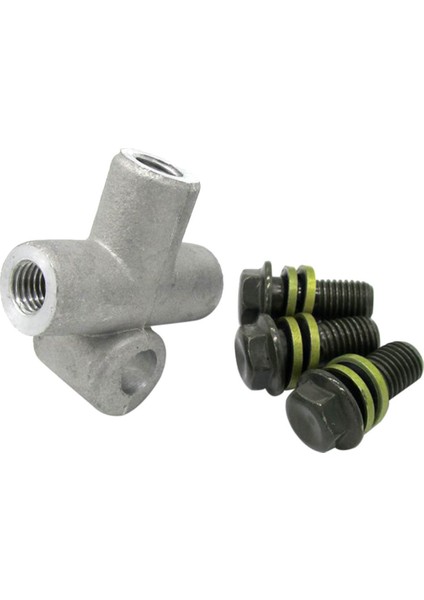 Alüminyum 3 Yollu 10MM Hortum Konektör Adaptörü Motosikletler Için Hava Yağı Yakıt Boru Tüpü (Yurt Dışından)