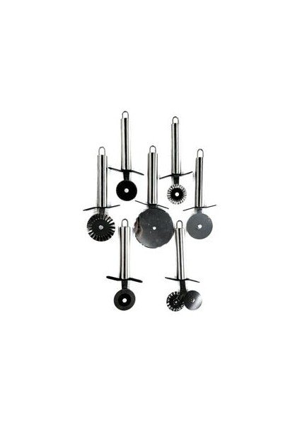 7'li Pratik Mutfak Gereçleri, Pizza ve Hamur Kesme Takımı.