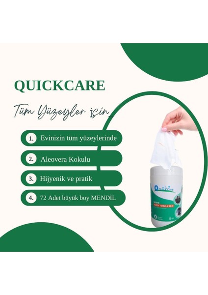 Islak Kova Mendil 72 Adet - Hijyenik, Aloevera Kokulu