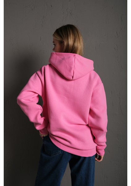 Kadın Vintage Baskılı Kapüşonlu Oversize Sweatshirt indirimleri