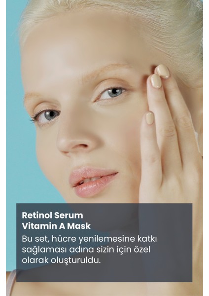 Cosmogenesis Labs Canlandırıcı Onarıcı Sıkılaştırıcı Retinol Serum 30ML + A Vitamini Maske 50ML  Set