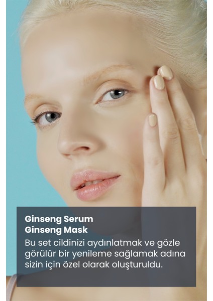 Cosmogenesis Labs Cilt Yenileyici Aydınlatıcı Ginseng Bakım Serumu 30ML + Ginseng Maske 50ML Nemlendirici Bakım Seti