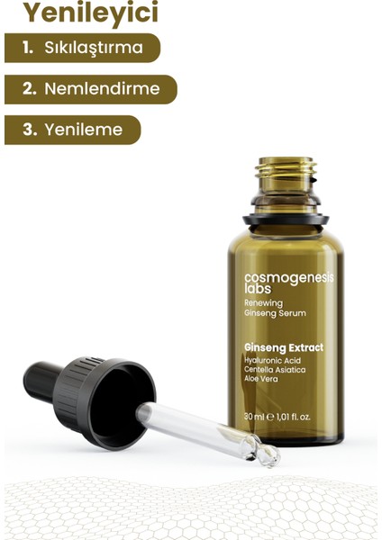 Cosmogenesis Labs Cilt Yenileyici Aydınlatıcı Ginseng Bakım Serumu 30ML + Ginseng Maske 50ML Nemlendirici Bakım Seti