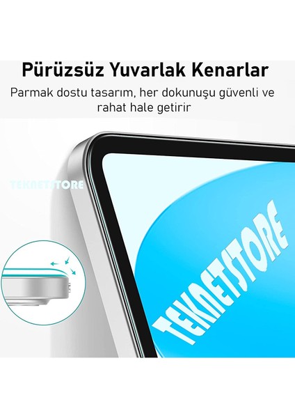 Apple Ipad 10. Nesil 2022 10.9" Nano Kırılmaz Ekran Koruyucu Kırılmaz Şeffaf Cam Koruyucu Tam Uyumlu