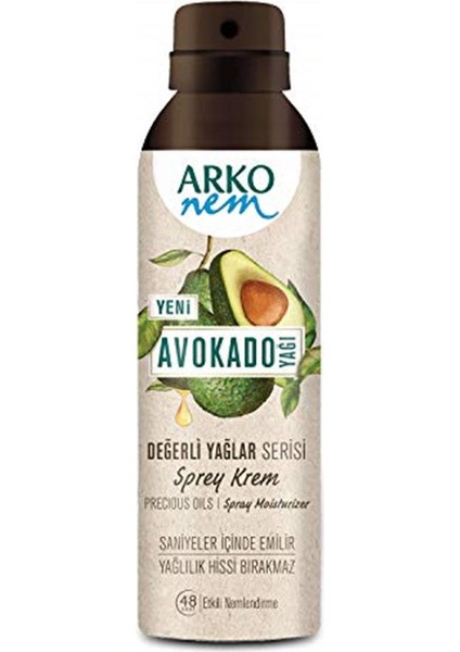 Değerli Yağlar Avokado Sprey Krem, 150 ml
