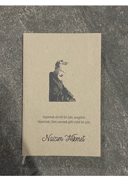 Kraft 13*21 Çizgili Şair Serisi Nazım Hikmet