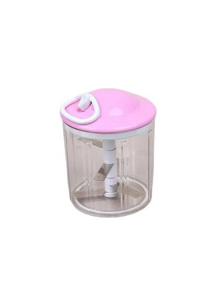 Mercan Ipli Çekmeli Sebze Doğrayıcı 5 Bıçaklı El Blender Rondo
