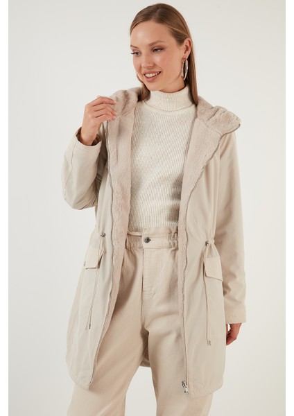 Onldahlia Çift Taraflı Kapüşonlu Mont Bayan Mont 15208727 fırsatları