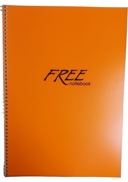 Free Çizgili A4- 40 Yaprak Spiralli Defter 5renk