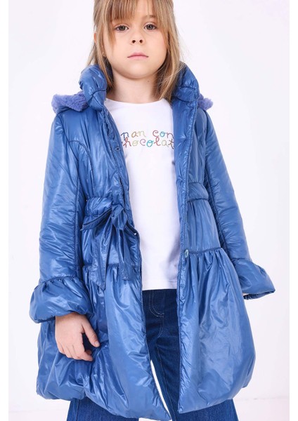Kız Çocuk Mont Mavi