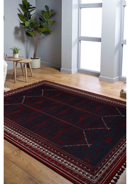 Afgan Desenli 02 Kırmızı 160X230 Kilim