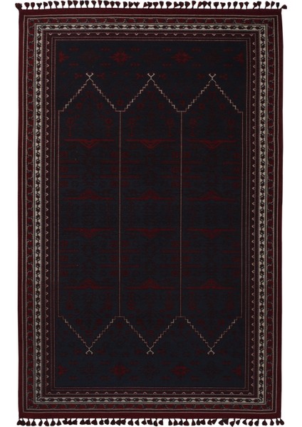 Afgan Desenli 02 Kırmızı 160X230 Kilim