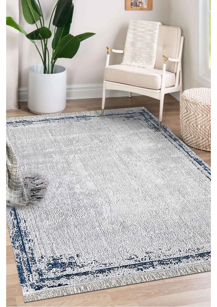 Voila ZQ02D Gri / Mavi 200X290 Halı