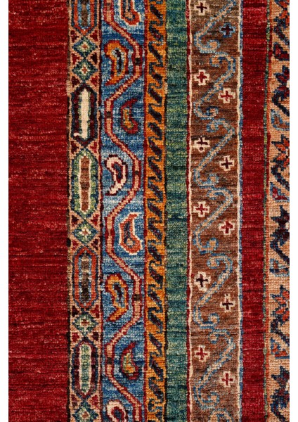 Afgan Orjin Renkli El Dokuma Halı 363X280 ~ 10.16 M2