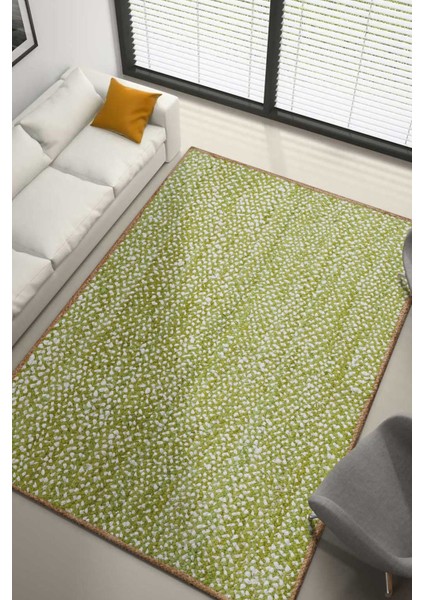Jüt Kc 115 Yeşil 90X150 Yolluk Halı ~ 1.35 M2