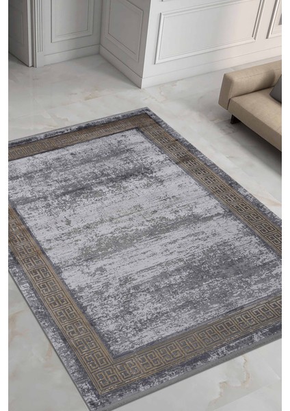 Elite 0837A Gri 300X400 Halı ~ 12 M2