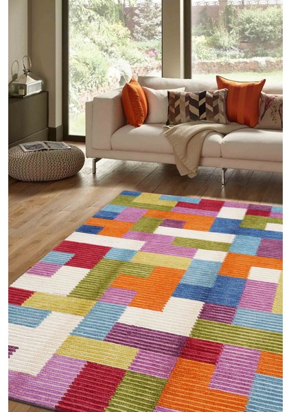 Nepal 3597 Renkli 170X240 El Dokuma Kilim ~ 4.08 M2