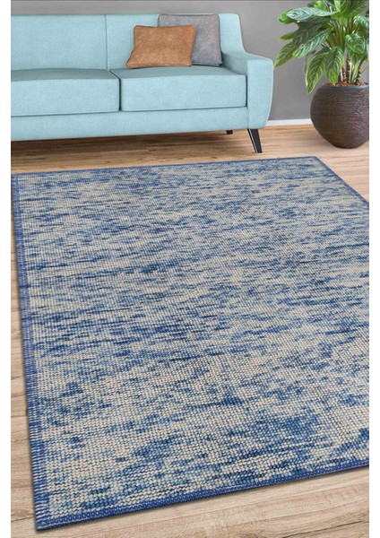 Nepal 3581 Mavi El Dokuma Kilim 140X200 ~ 2.8 M2