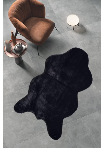 Tavşan Peluş Siyah 90X150 ~ 1.35 M2