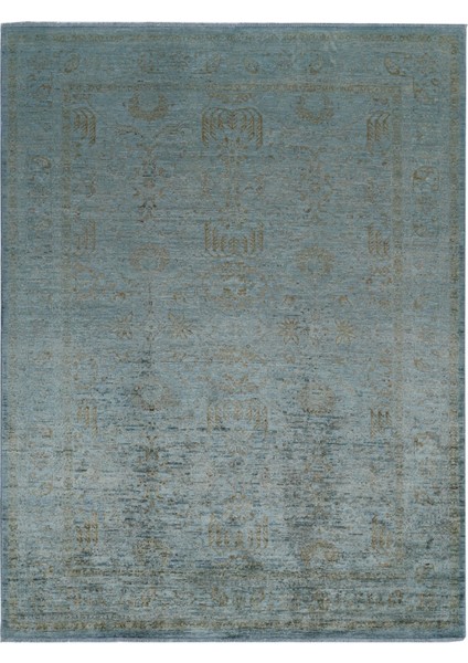 Overdye Exclusive 21002 170X225 Mavi El Dokuma Halı ~ 3.83 M2 fiyatları