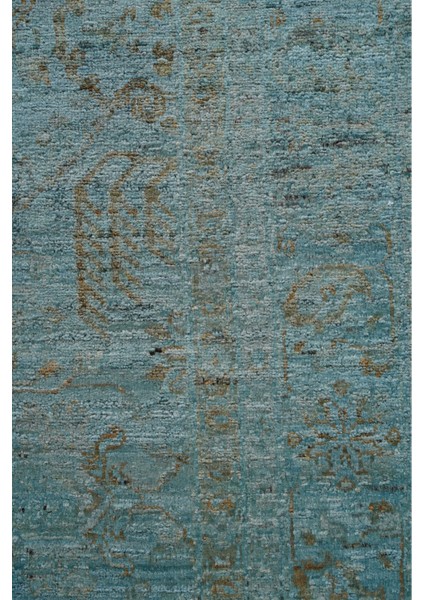 Overdye Exclusive 21002 170X225 Mavi El Dokuma Halı ~ 3.83 M2 fırsatları