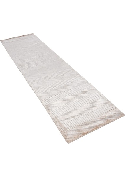 Nepal 3645 Bej 80X300 Yolluk El Dokuma Halı ~ 2.4 M2 indirimleri