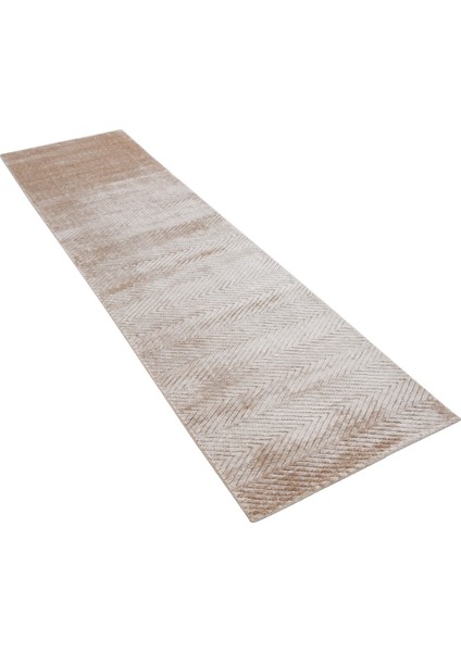 Nepal 3645 Bej 80X300 Yolluk El Dokuma Halı ~ 2.4 M2