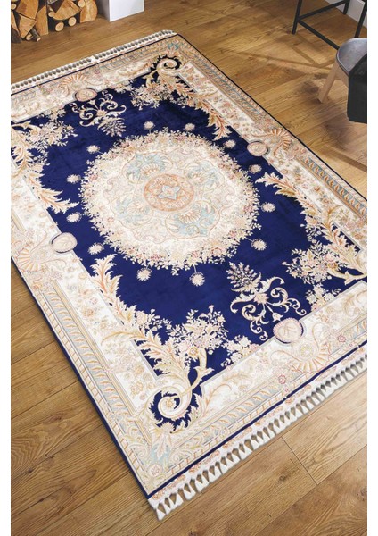 Art Ipek 230 Line 199X302 Mavi 17075-8 El Dokuma Halı ~ 6.01 M2
