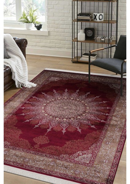 Kumkapı 0230U Bordo / Hardal 131X194 Halı