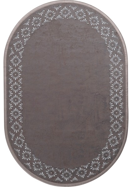 Sacrementum R-2008 Rv-08 Füme Oval 120X180 Halı ~ 2.16 M2