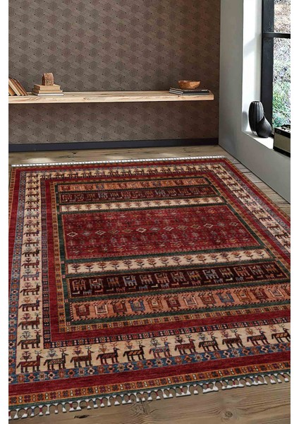 Şal 17053 214X288 Renkli El Dokuma Halı ~ 6.16 M2