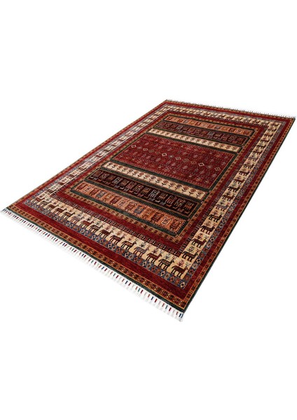 Şal 17053 214X288 Renkli El Dokuma Halı ~ 6.16 M2 modelleri