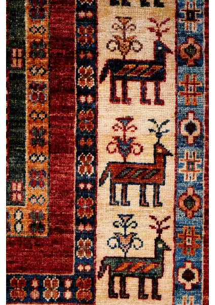 Şal 17053 214X288 Renkli El Dokuma Halı ~ 6.16 M2 fırsatları