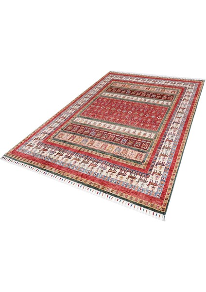 Şal 17053 214X288 Renkli El Dokuma Halı ~ 6.16 M2 indirimleri