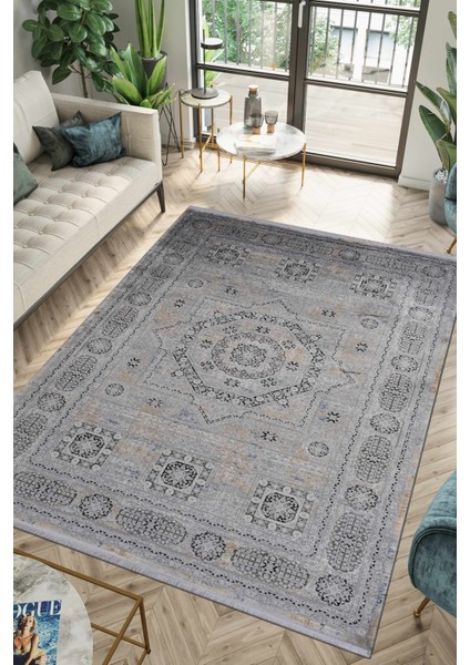 Cornelia Bambu 17739A Gri 300X400 Halı ~ 12 M2
