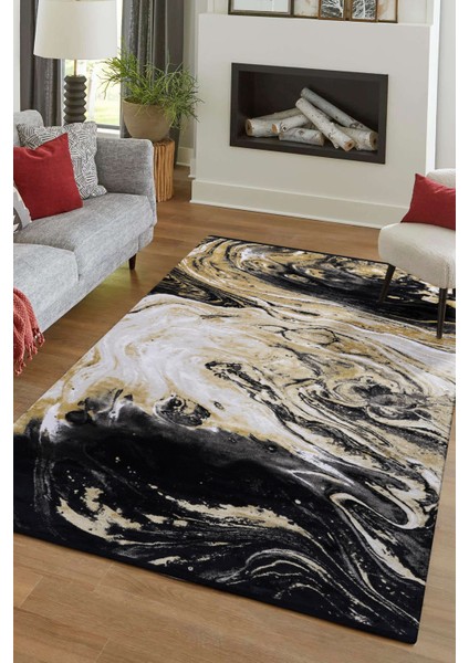 Pierre Cardin Gaudi GA05D 160X230 Sarı / Siyah Halı ~ 3.68 M2