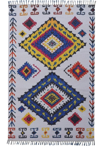 Soho Kilim 11 Beyaz / Renkli 120X180 ~ 2.16 M2