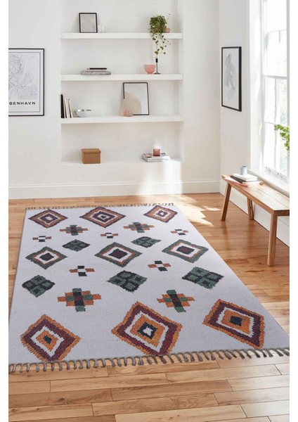 Soho Kilim 10 Beyaz / Renkli 120X180 ~ 2.16 M2