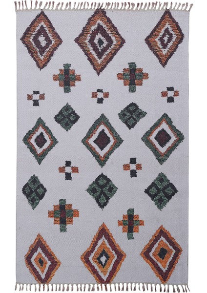 Soho Kilim 10 Beyaz / Renkli 120X180 ~ 2.16 M2