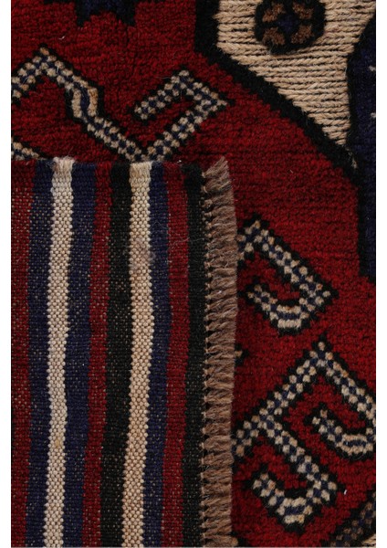 Afgan Berceste Kırmızı El Dokuma Kilim 132X200 ~ 2.64 M2